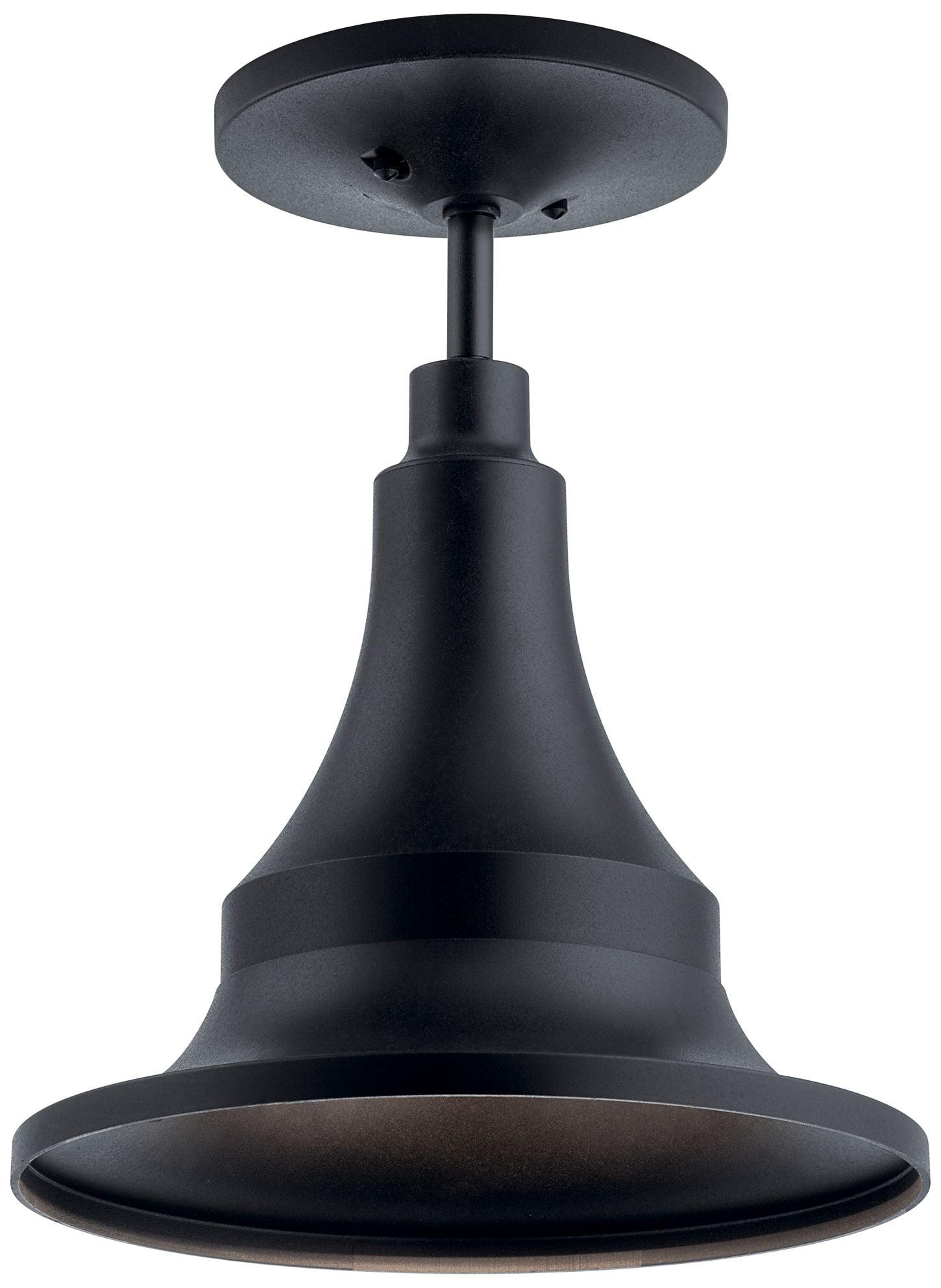 Hampshire 13.25 inch 1 Light Medium Outdoor Pendant/Semi Flush in Textured Black