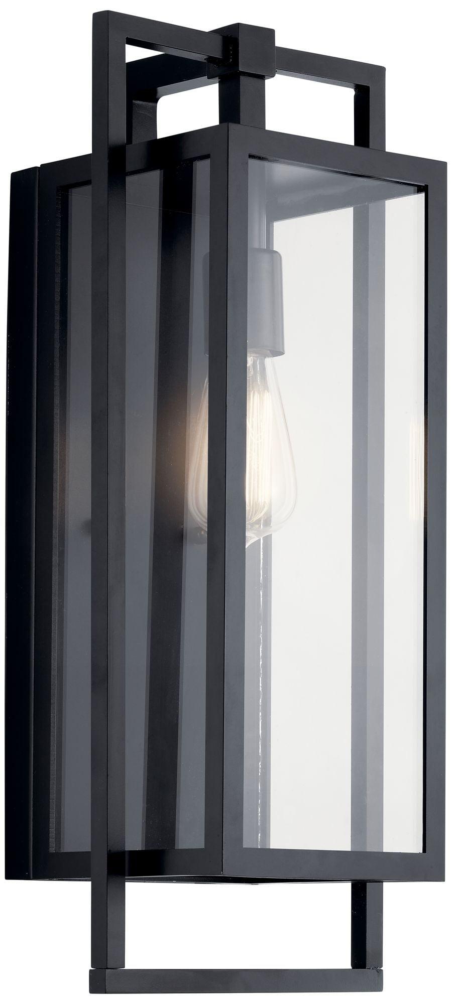 Goson™ 20" 1 Light Wall Light with Clear Glass Black