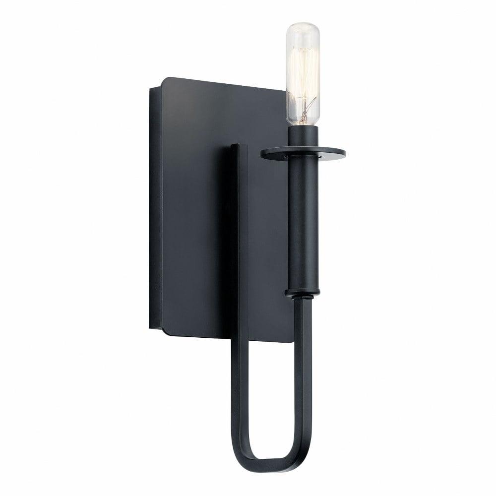 Alden 5'' Black Modern Wall Sconce with Direct Wiring