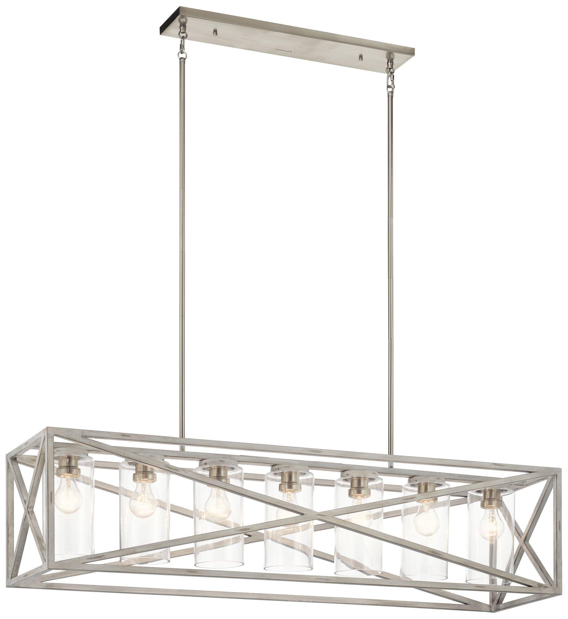 Kichler Lighting Moorgate 7 - Light Chandelier in  Distressed Antique White