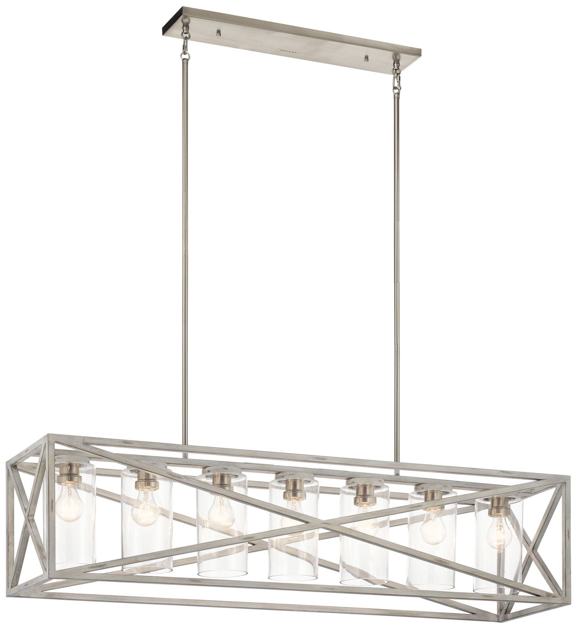 Kichler Lighting Moorgate 7 - Light Chandelier in  Distressed Antique White