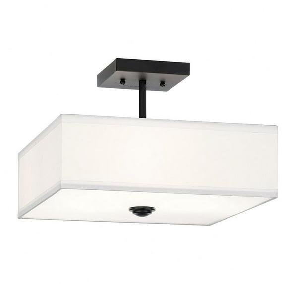 Kichler Lighting Shailene 3 - Light Semi-Flush Mount in  Black