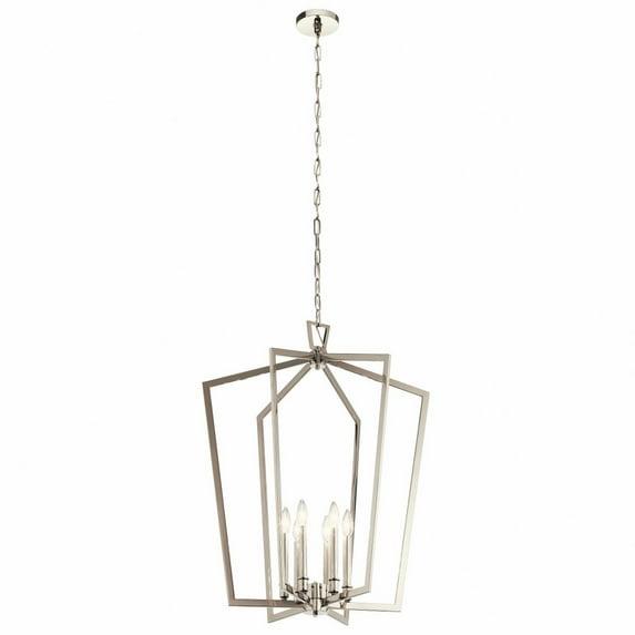Gracie Oaks Adona 6 - Light Dimmable Lantern Geometric Chandelier