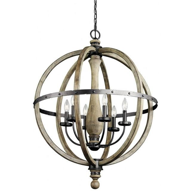 Kichler Lighting Evan 6 - Light Chandelier in  Distressed Antique Gray