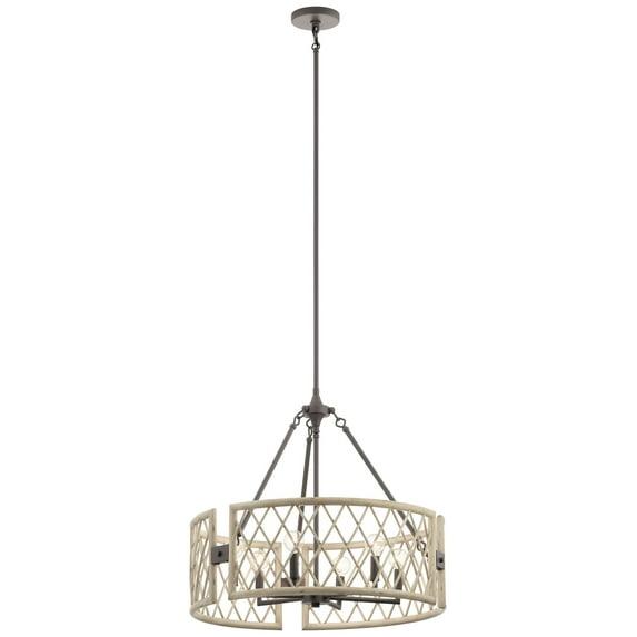Kichler Lighting - Six Light Chandelier - Chandelier Round Pendant - Rustic