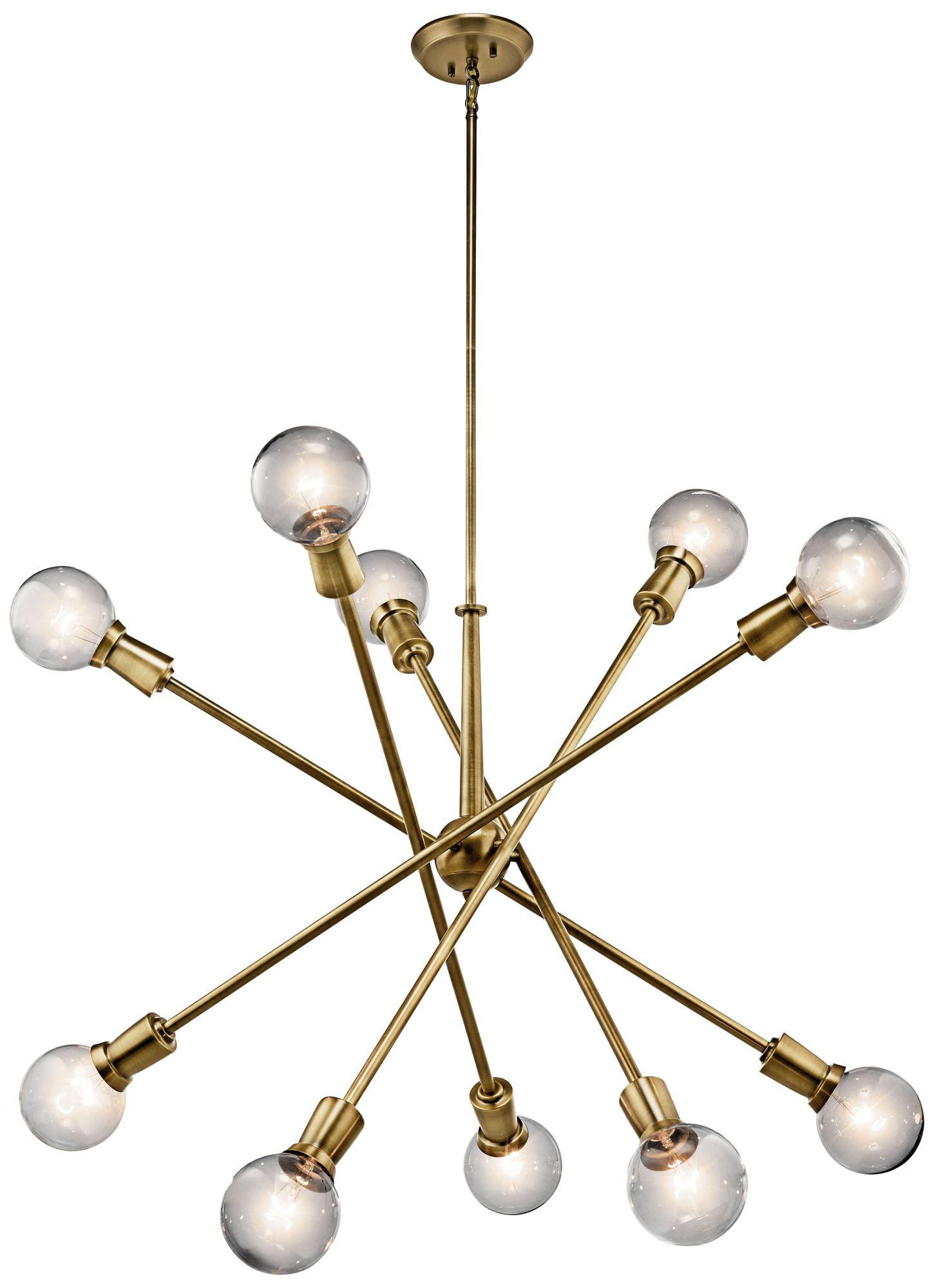 Kichler Lighting Armstrong 10 - Light Chandelier in  Natural Brass