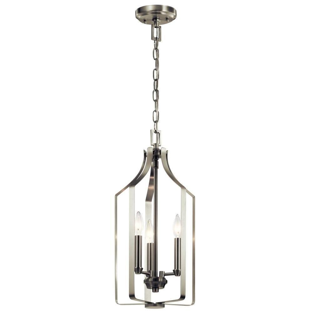 Morrigan 21" 3 Light Foyer Pendant Brushed Nickel