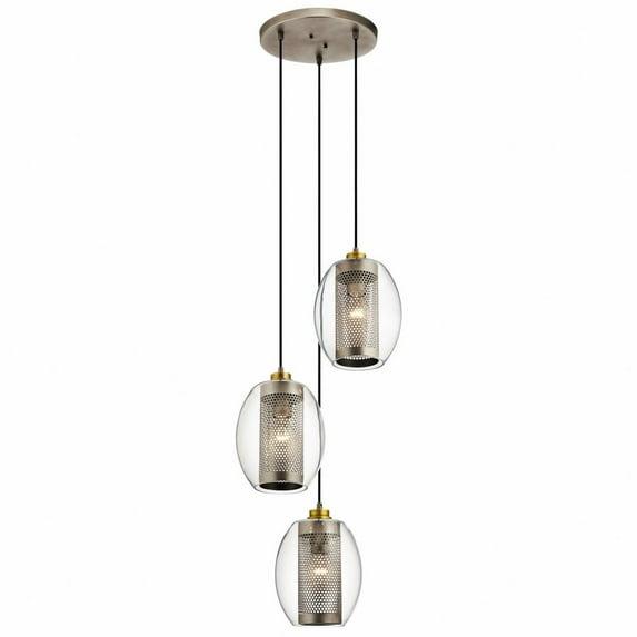 Kichler Lighting Asher 3 - Light Pendant in  Antique Pewter