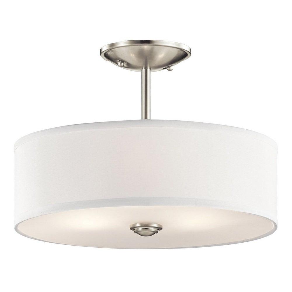 Kichler Lighting Shailene 3 - Light Semi-Flush Mount in  Brushed Nickel