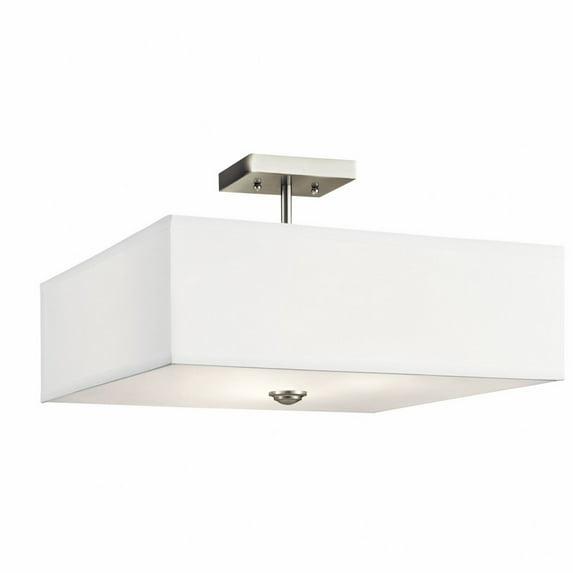 Kichler Lighting Shailene 3 - Light Semi-Flush Mount in  Brushed Nickel