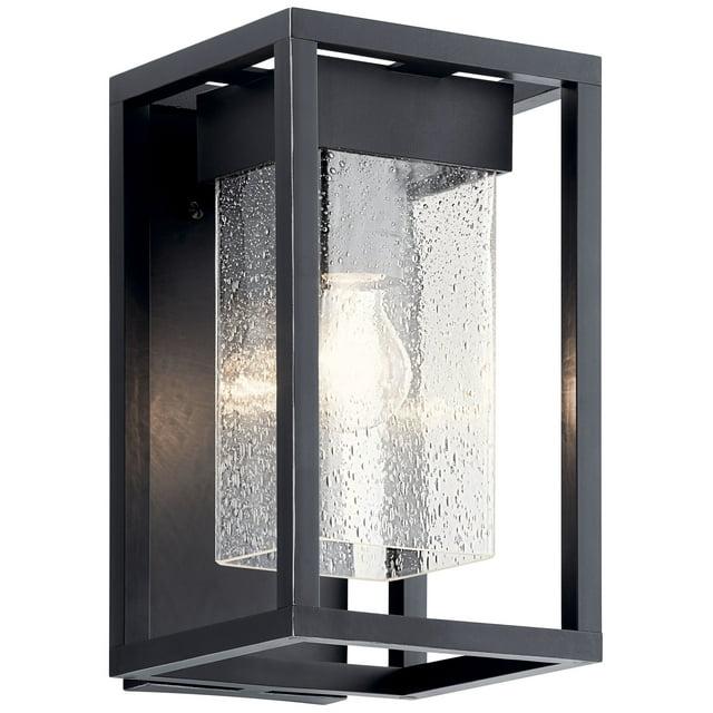 Kichler Mercer 12" High Black Silver Outdoor Wall Light