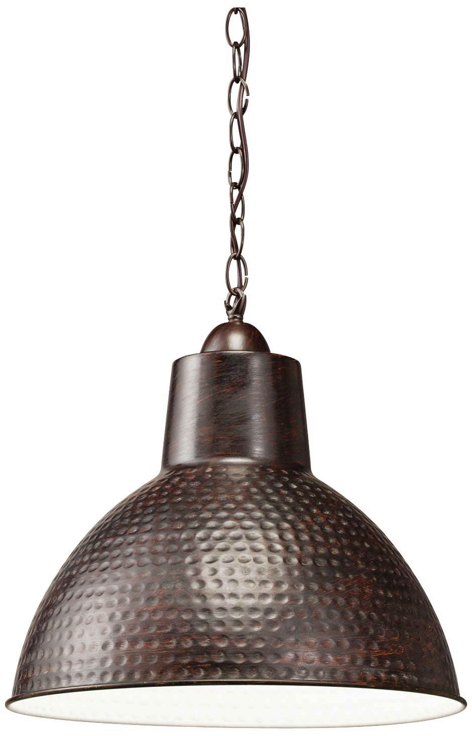 Kichler Missoula 13 1/2" Wide Hammered Bronze Dome Pendant Light