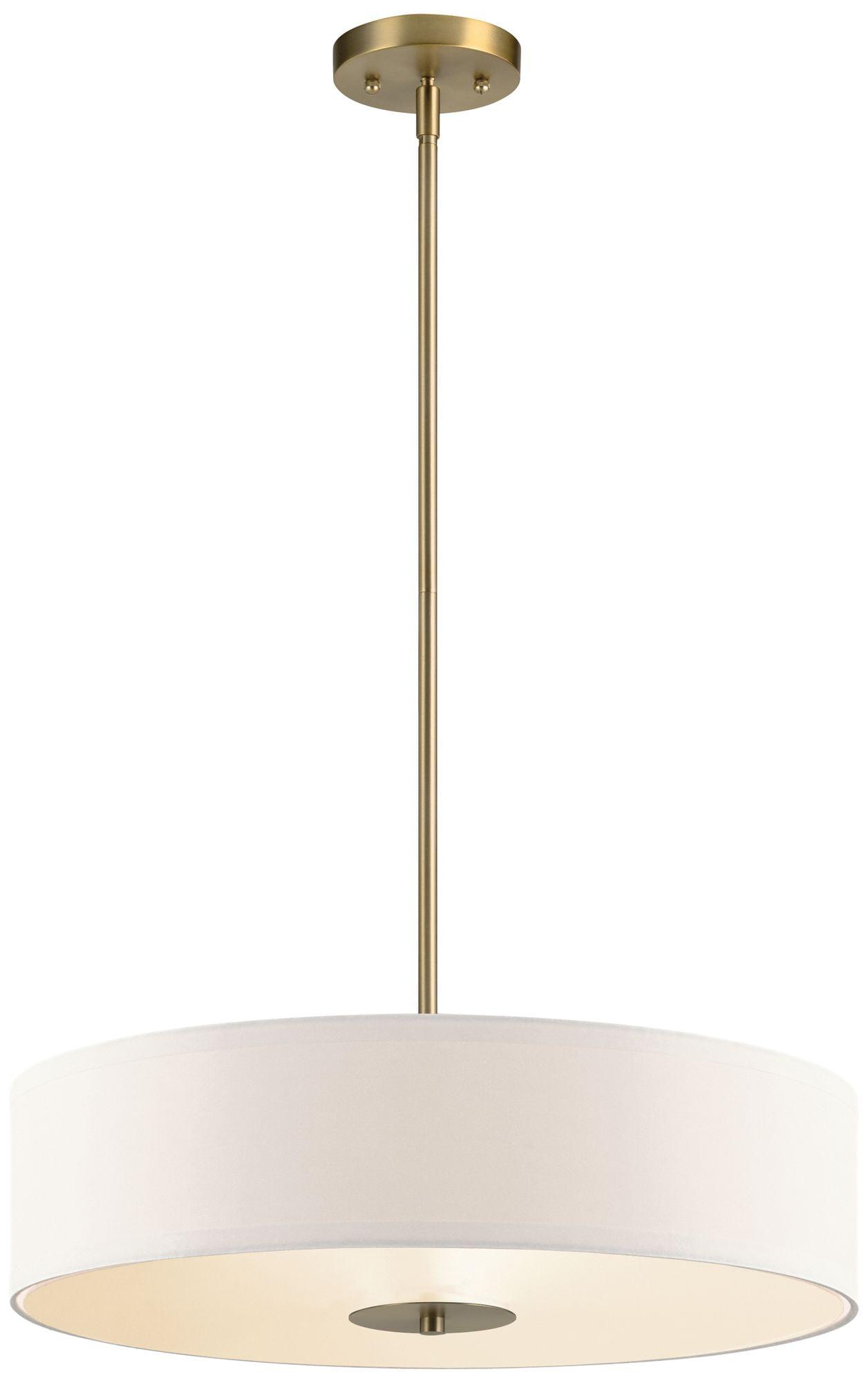 20" 3 Light Convertible Pendant Brushed Nickel