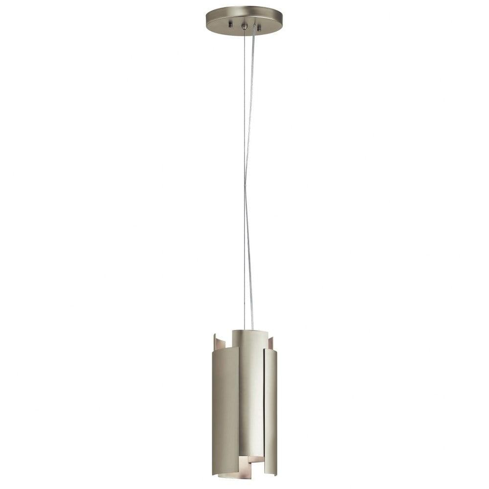 18W 2 Led Mini Pendant With Contemporary Inspirations 12 Inches Tall By 5.5 Inches Wide-Satin Nickel Finish Kichler Lighting 42995Snled