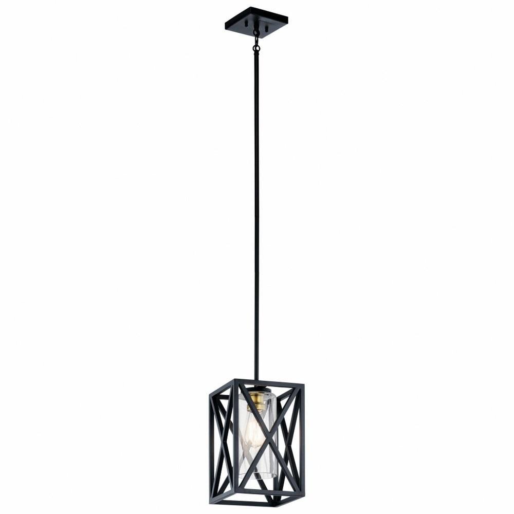 Kichler 44083 Moorgate 1 Light 8" Wide Mini Pendant - Black