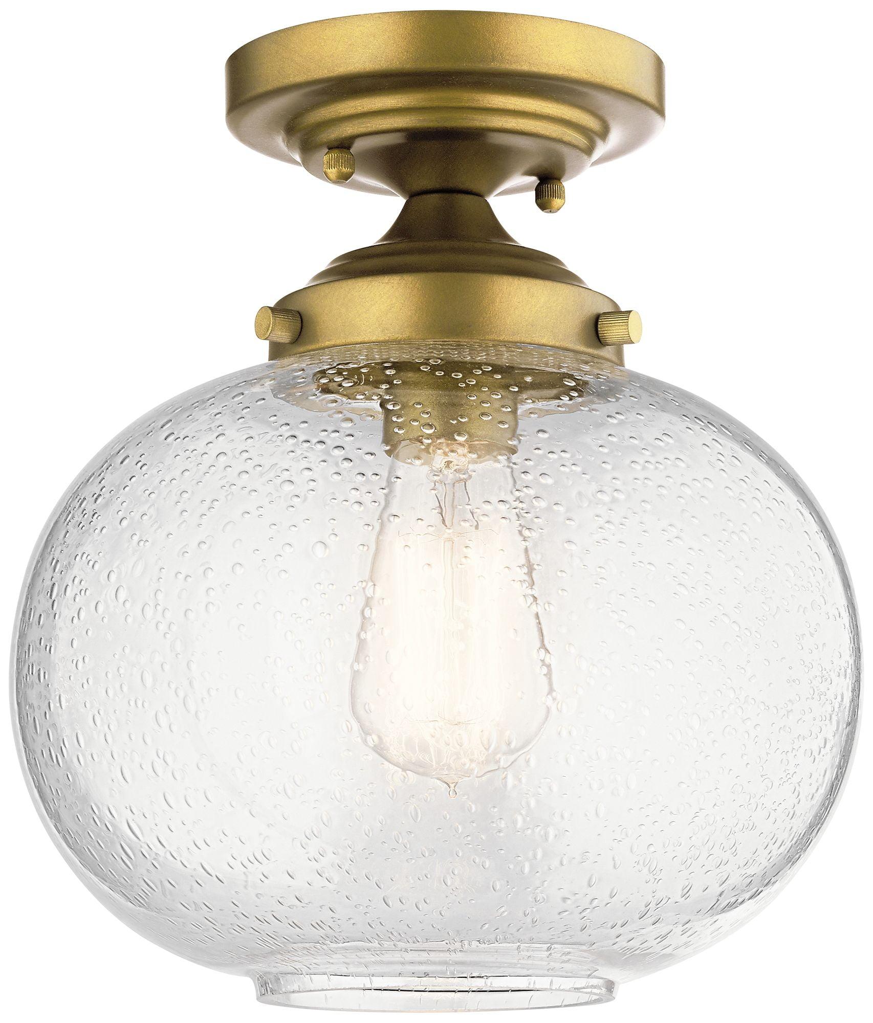 Kichler Lighting Avery 1 - Light Semi-Flush Mount in  Natural Brass