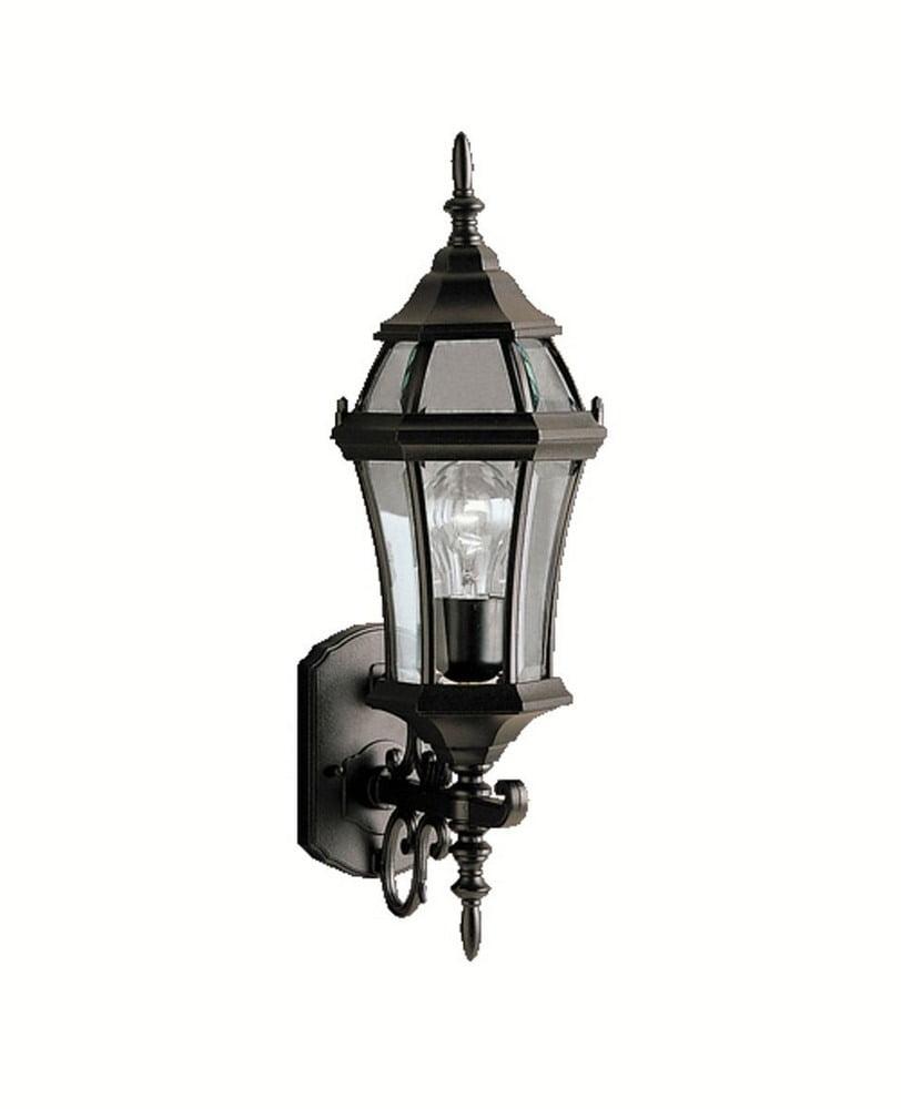 Black Cast Aluminum 21.5" Outdoor Wall Lantern