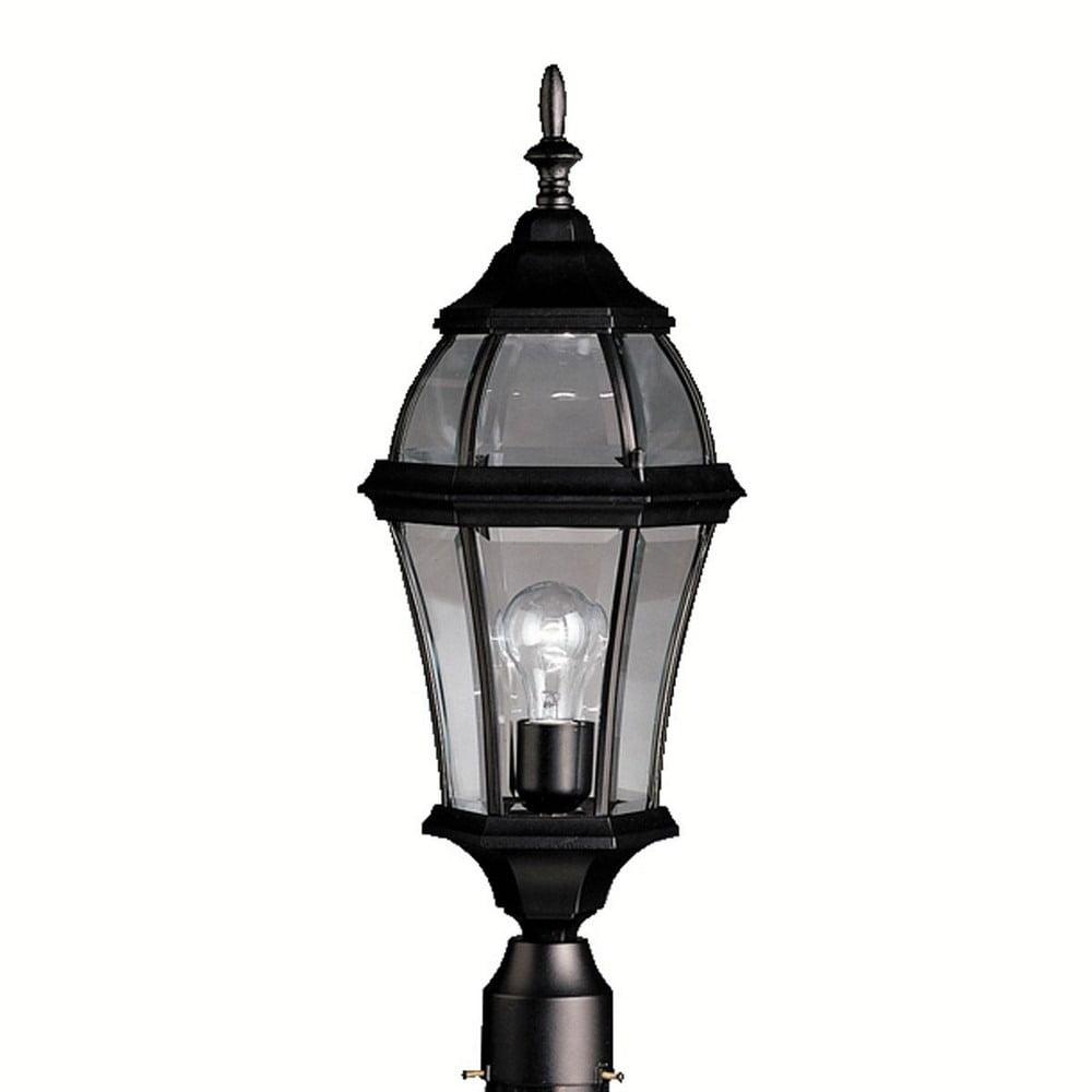 Lachk 9992BK Townhouse Outdoor Post Mount 1-Light, Black