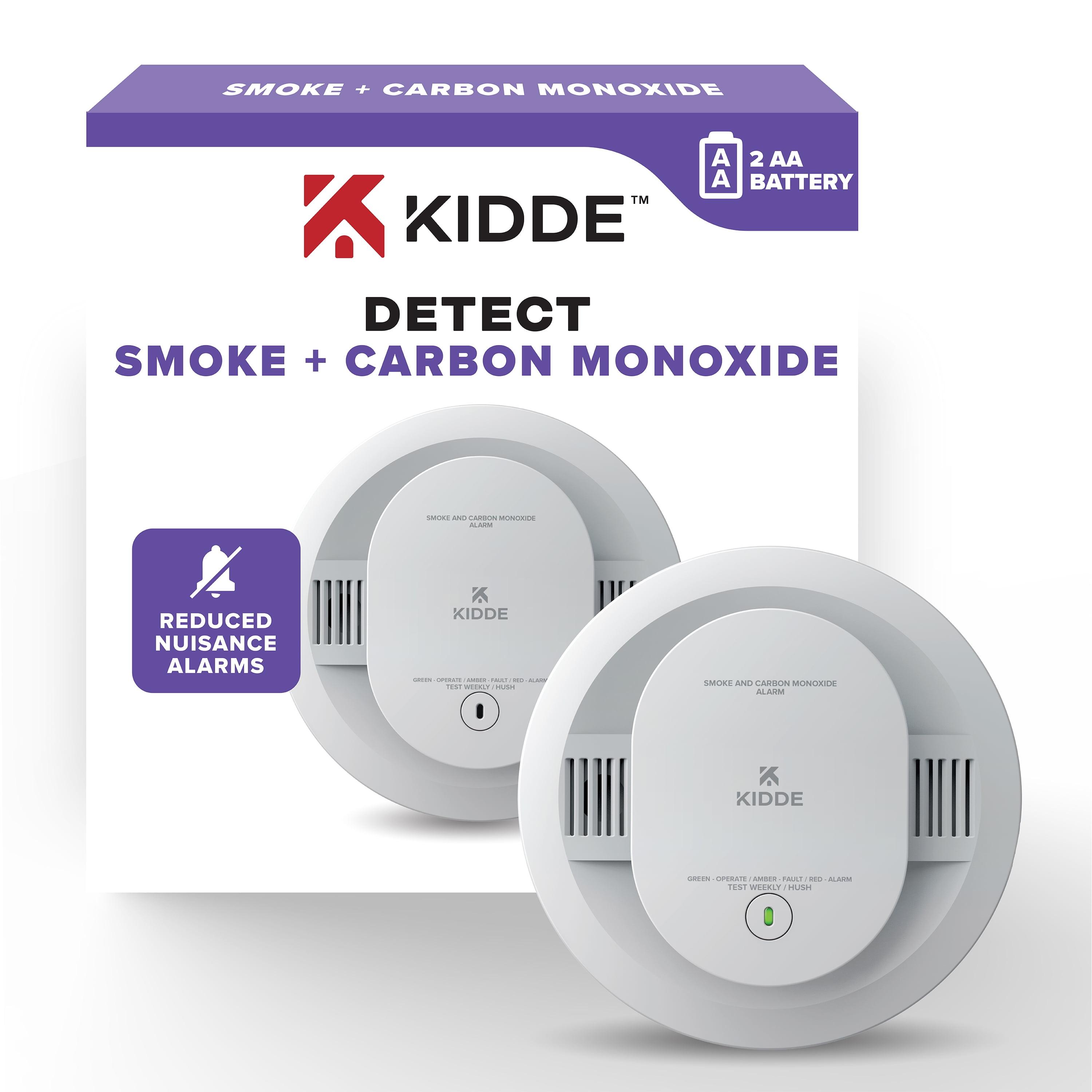 Kidde Battery-Operated Combination Smoke & Carbon Monoxide Detector, Batteries Included