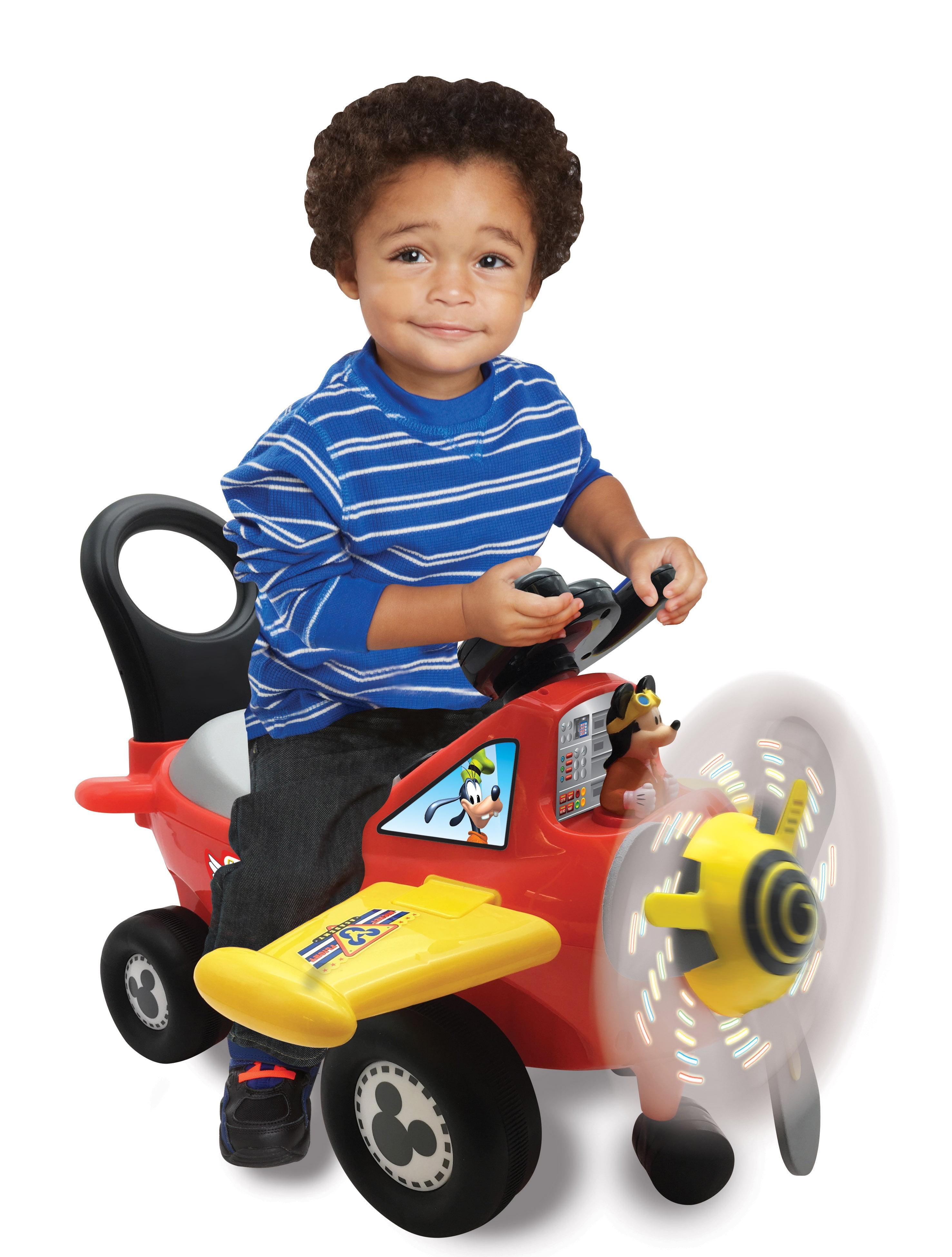 Kiddieland Kiddieland 1 Seater Disney - Mickey Mouse Disney Airplane Push/Scoot