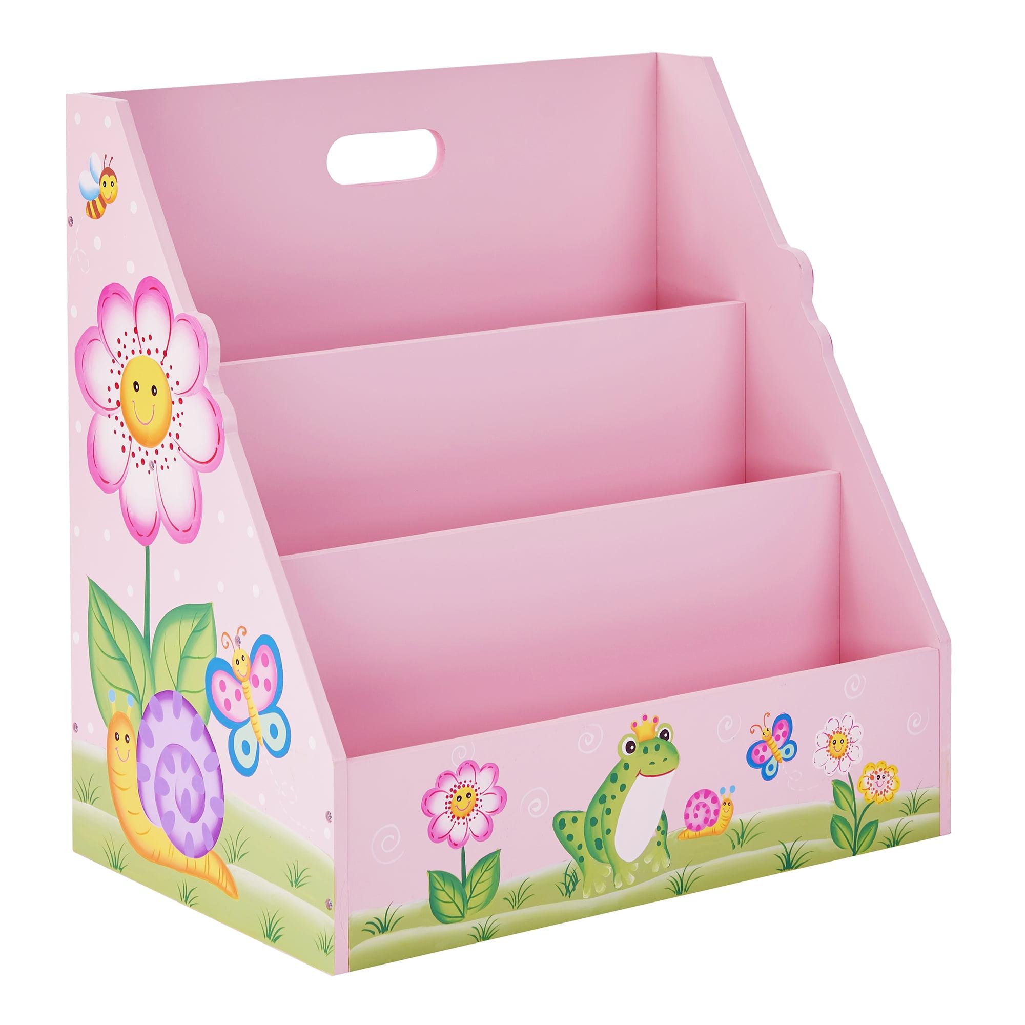 Kids Bookcase Childrens Magazine Rack Tidy Magic Garden Fantasy Fields TD-13142A