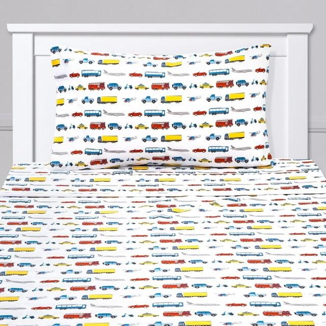 Sweet Home Collection Cars Transportation Bed Sheet Set