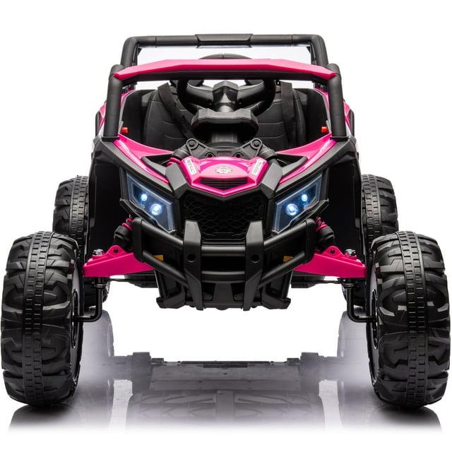 Anrli 24V 4WD Kids Electric UTV w/ Remote Control, Large Seat & 3 Speeds (Ages 3-8)
