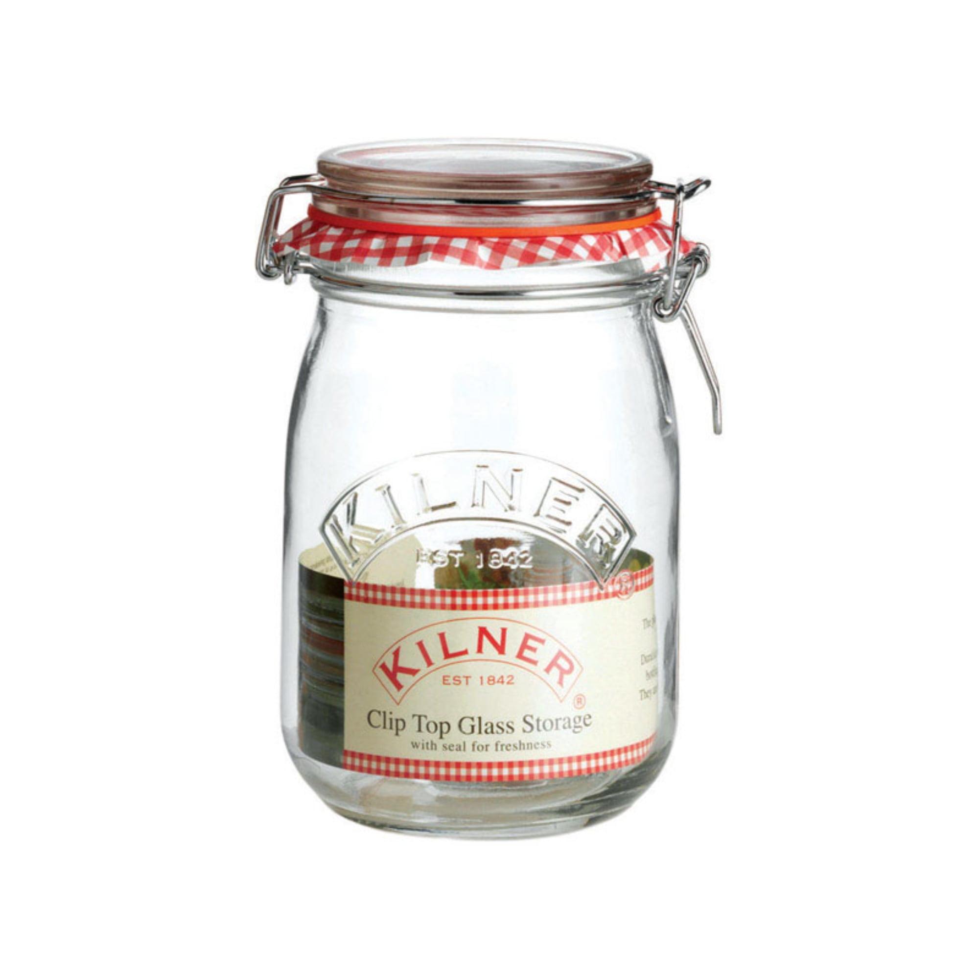 Kilner Round Clip Top Jar, 34-Fl Oz, 1 L