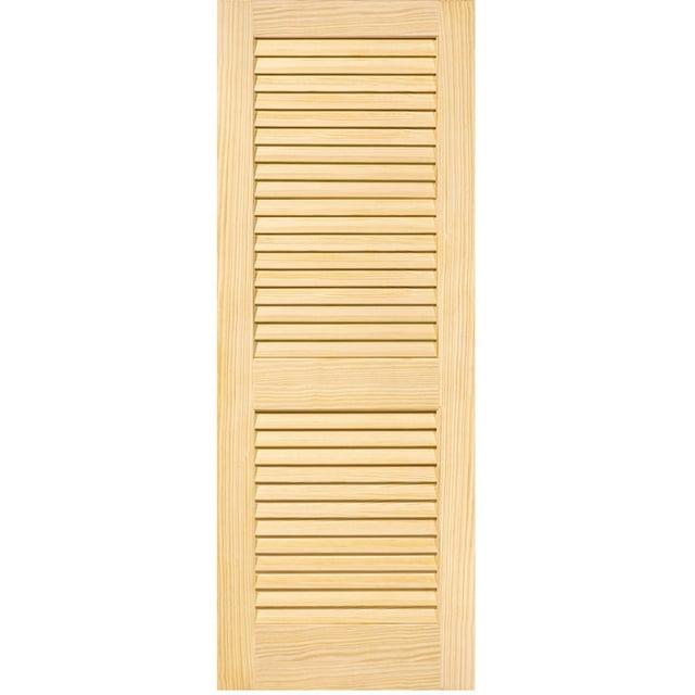 Plantation Louver Louver Solid Pine Unfinished Interior Door Slab