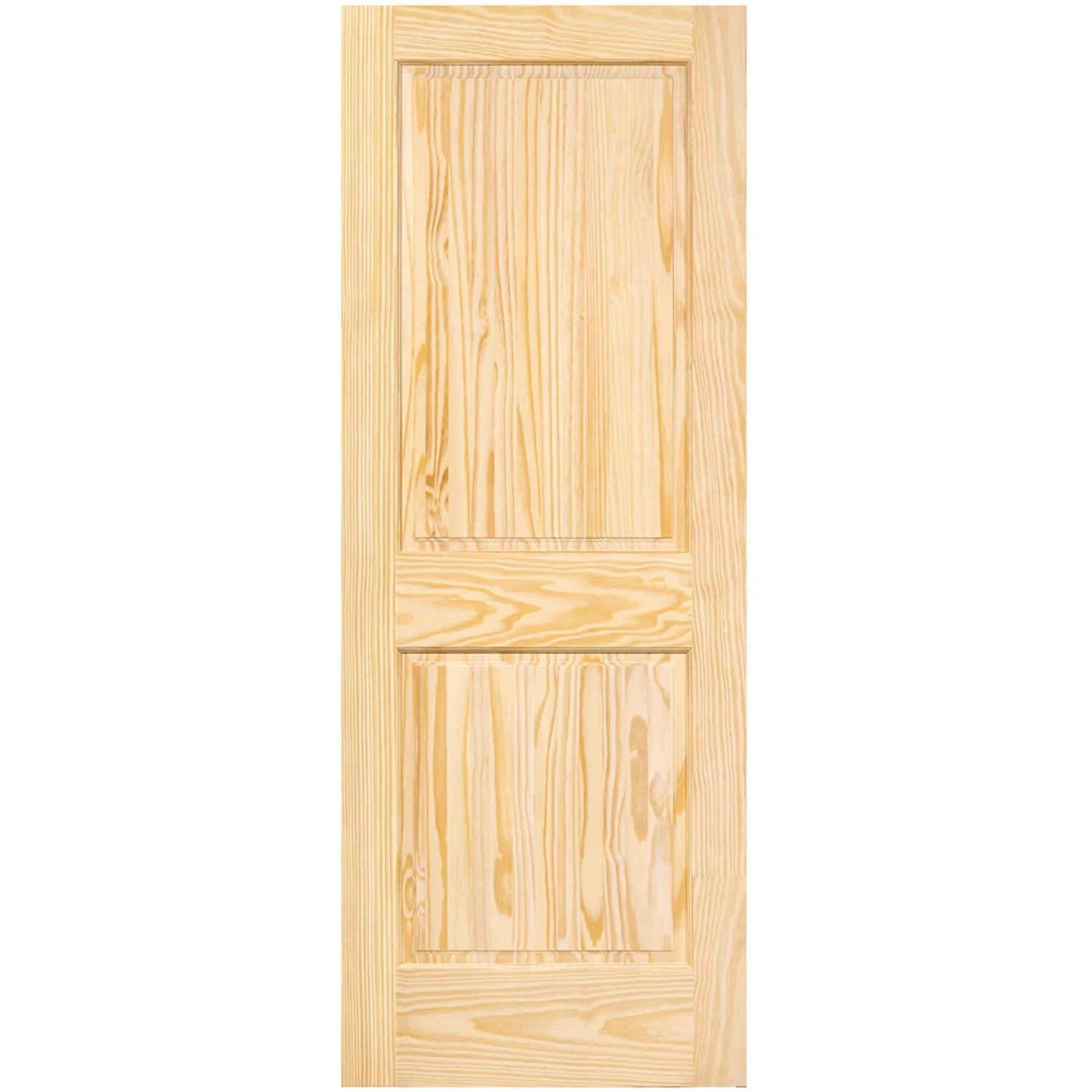 Traditional Pine Veneer Solid Wood Unfinished Interior Door