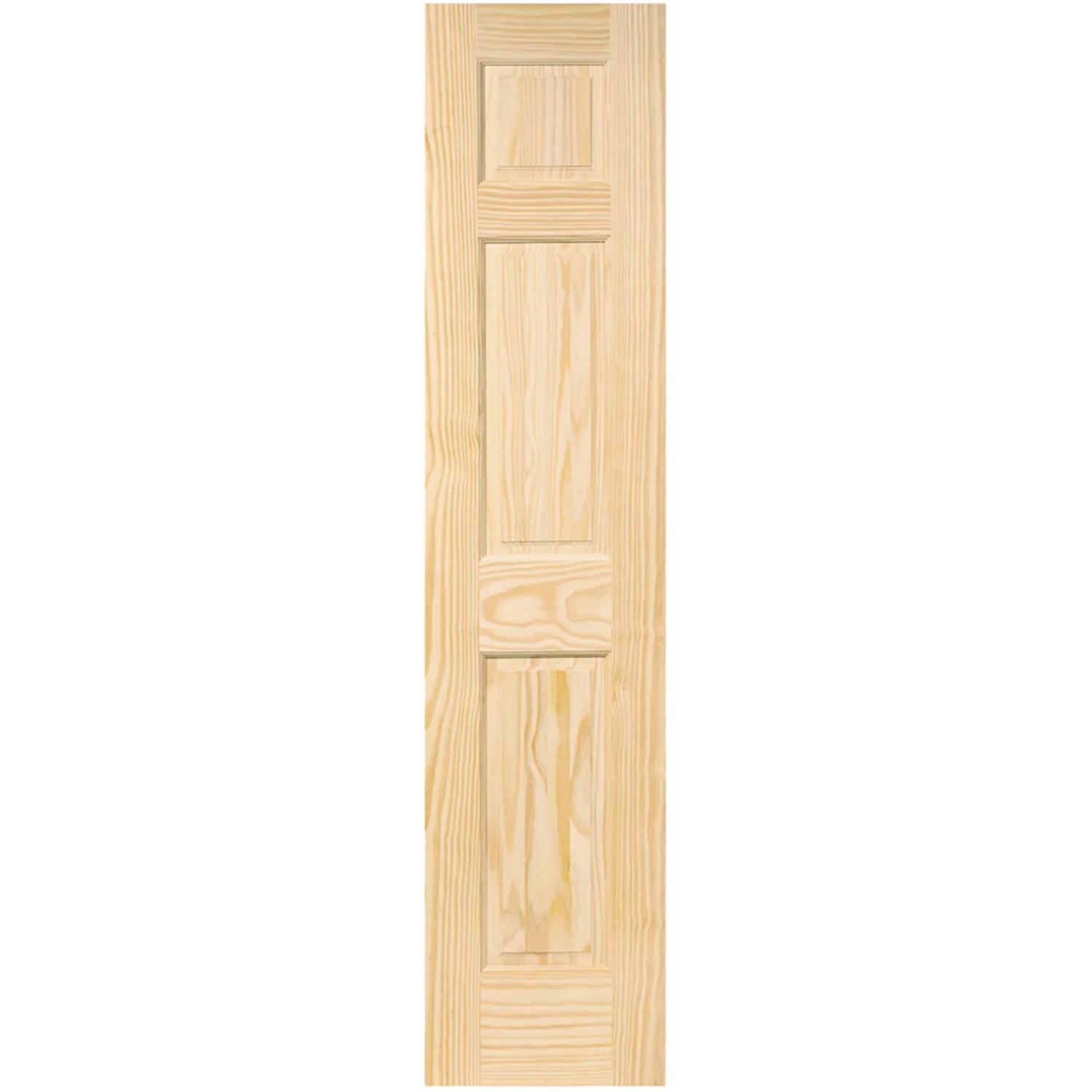 Colonial Solid Pine Unfinished 6-Panel Interior Door