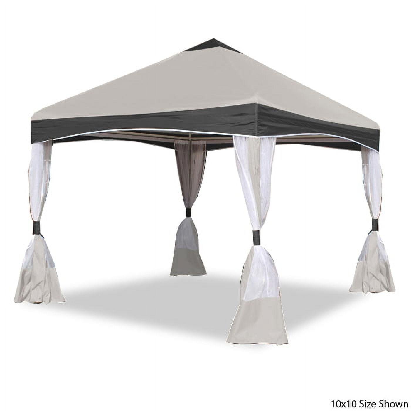 Garden Party 13ft x 13ft Steel Patio Gazebo Canopy with Screens