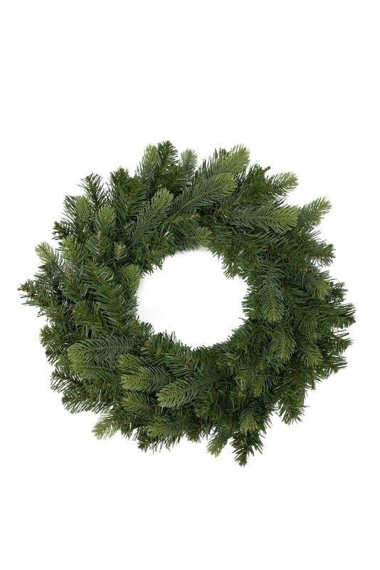 King Of Christmas 24" Artificial Christmas Wreath Unlit, Royal Fir Xmas Wreaths for Front Door, Window, or Fireplace