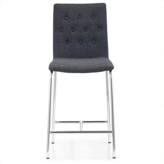 Kingfisher Lane 24" Counter Stool in Graphite