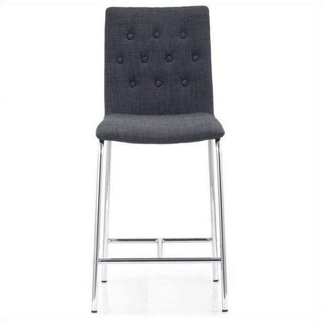 Kingfisher Lane 24" Counter Stool in Graphite