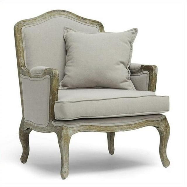 Baxton Studio Constanza Classic Antiqued French Accent Chair