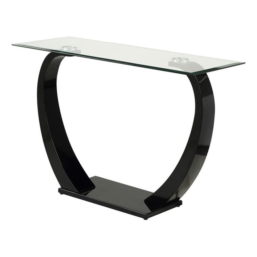 Hawanya 48'' Glass Top Console Table