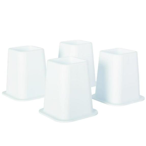 Kings Brand Furniture - 6 Inch Bed Risers - Furniture Riser for Desk, Sofa, Couch & Table, White, Set of 4