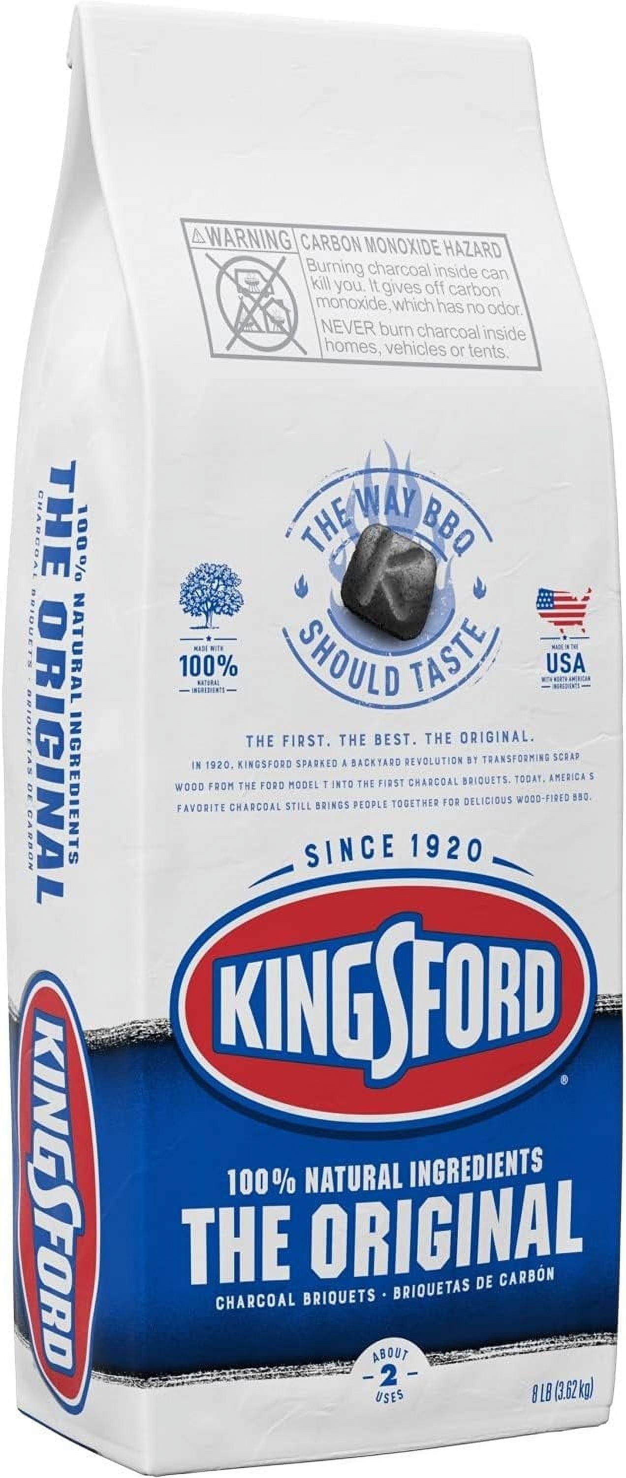 Kingsford Original Charcoal Briquettes for Grilling, 8 lbs