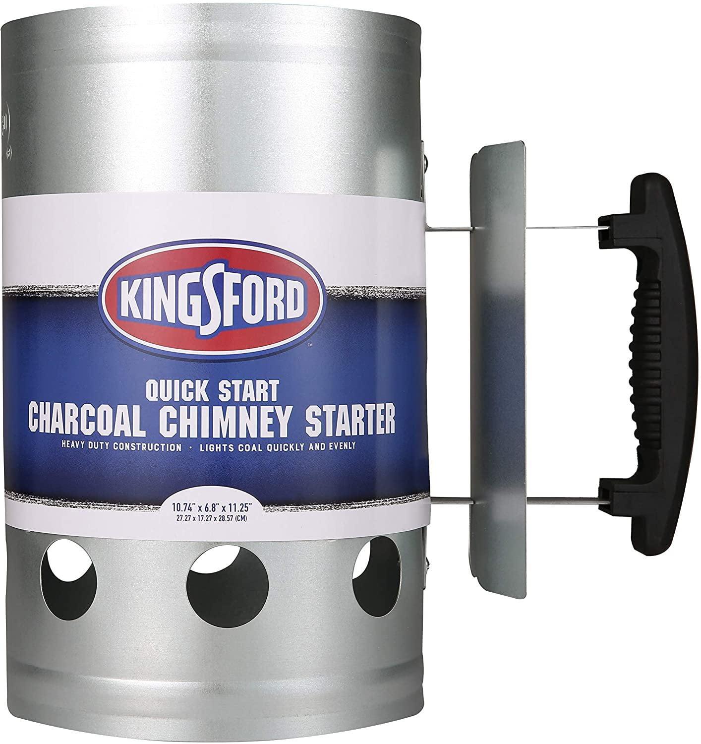 Kingsford Quick Start Zinc-Plated Steel Charcoal Chimney Starter