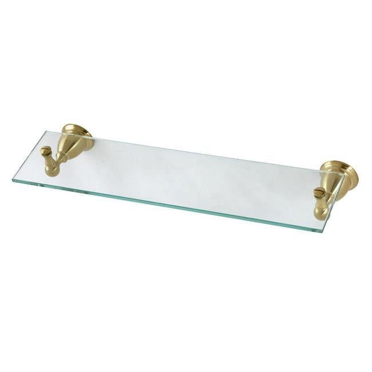 Kingston Brass Ba1759 Heritage 21" Brass And Glass Bathroom Shelf - Brass