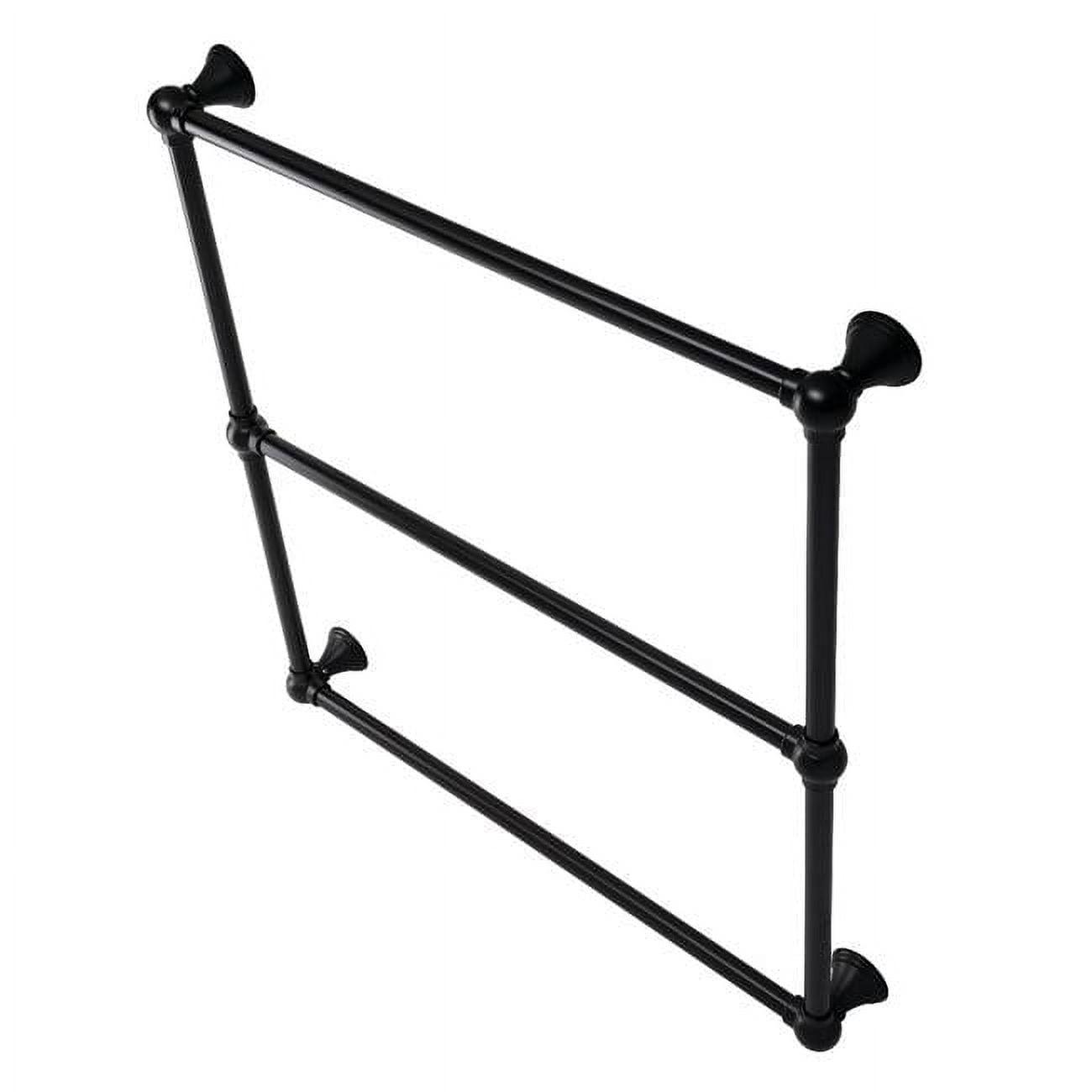 Kingston Brass Maximilien 30-Inch Wall Mount 3-Bar Towel Rack