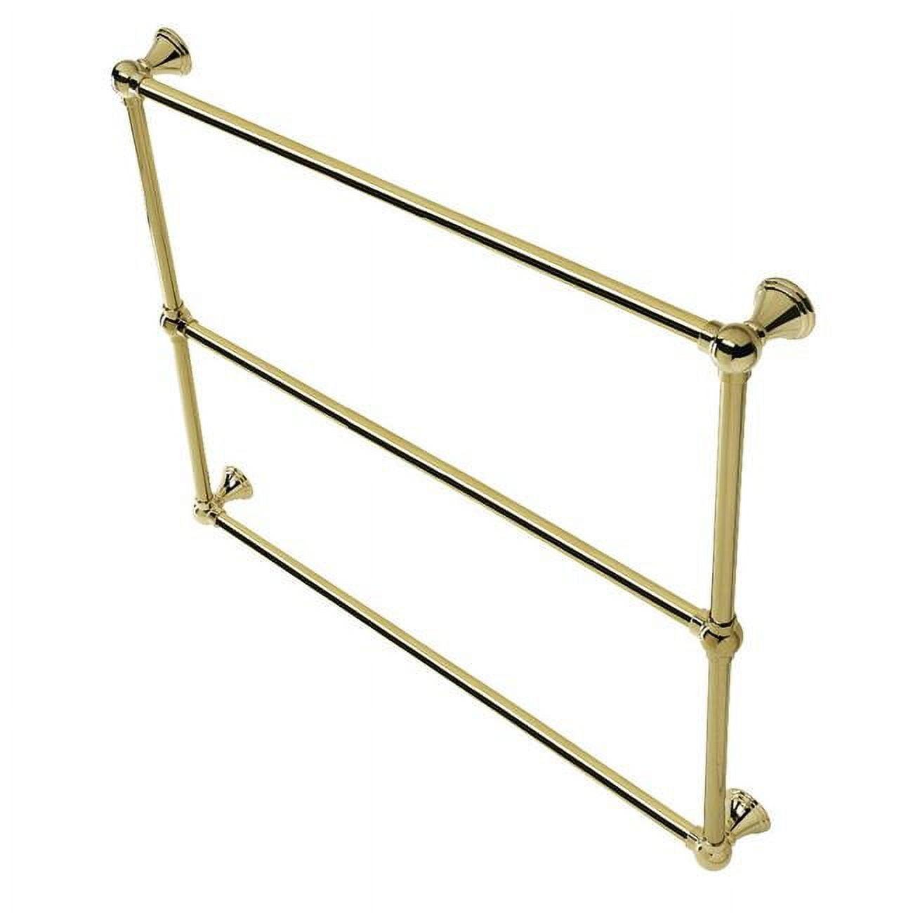 Kingston Brass Maximilien 36-Inch Wall Mount 3-Bar Towel Rack