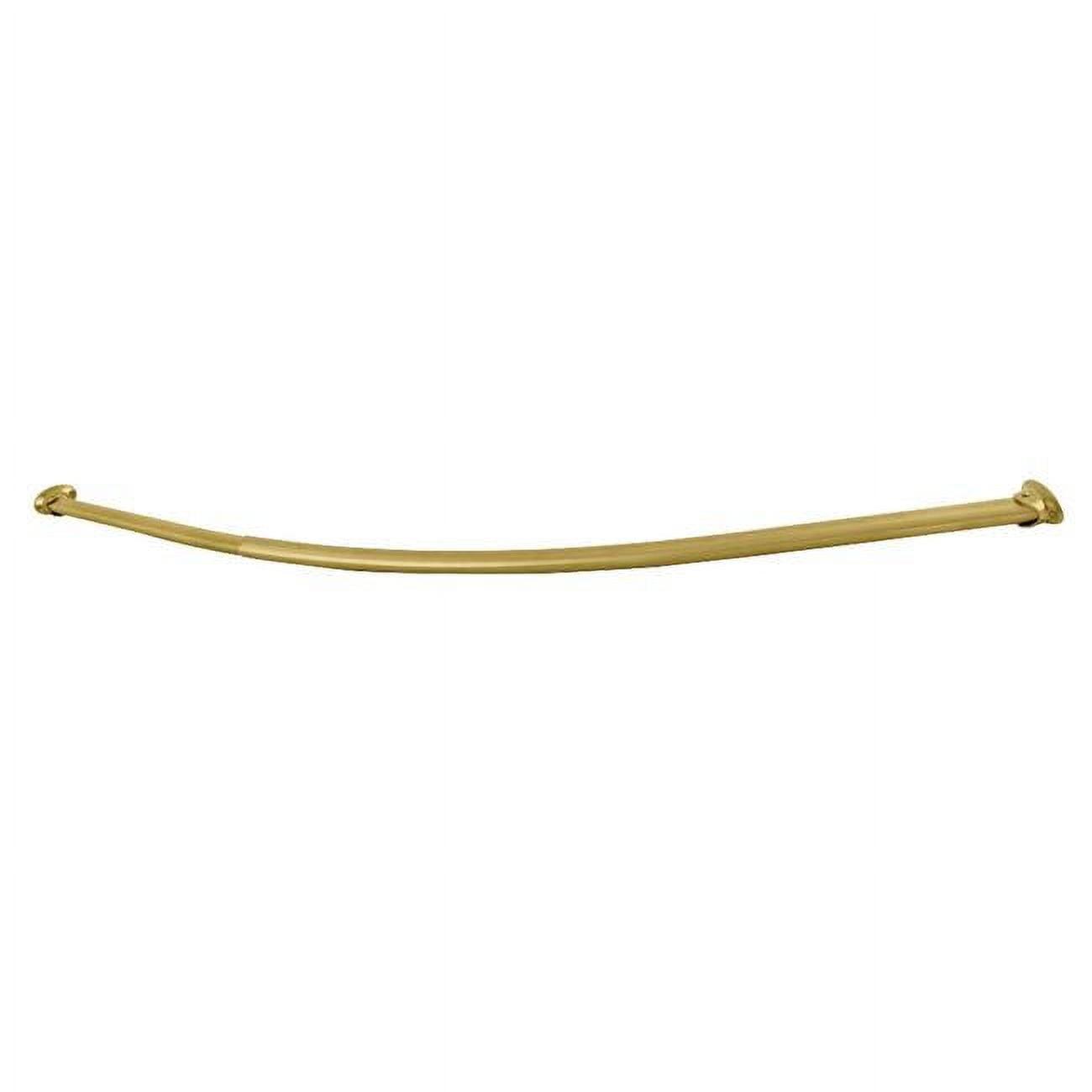 Kingston Brass Edenscape 47-Inch to 60-Inch Adjustable Curved Shower Curtain Rod