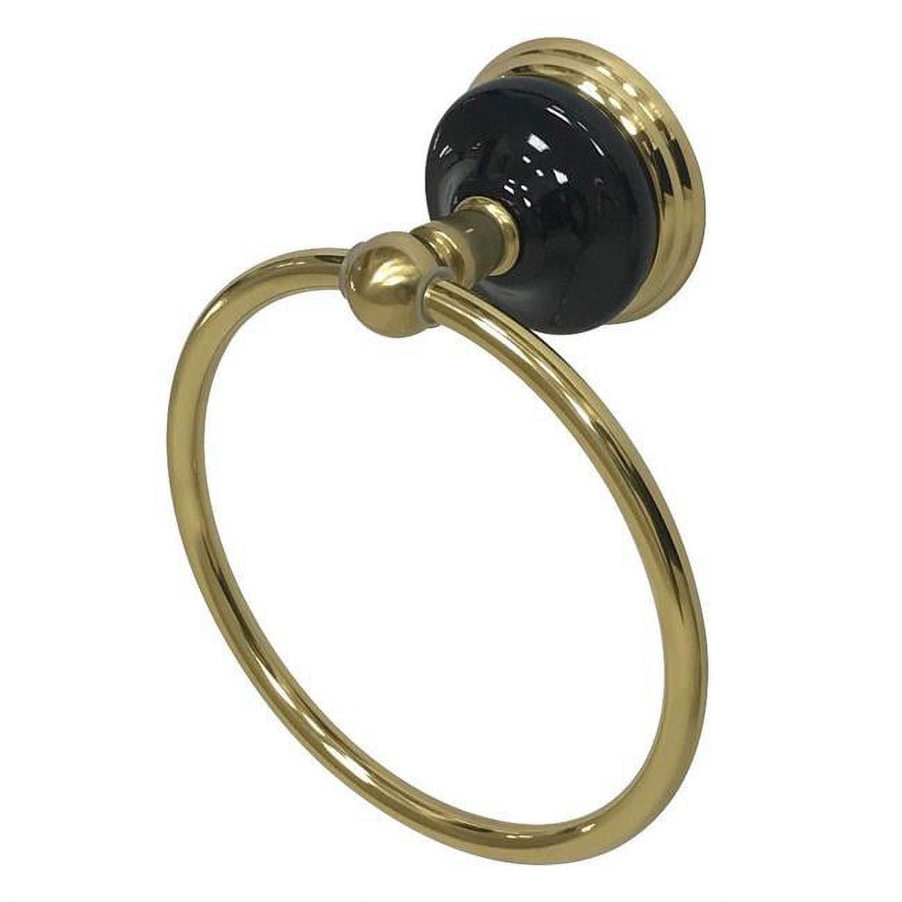 Kingston Brass Water Onyx Towel Ring