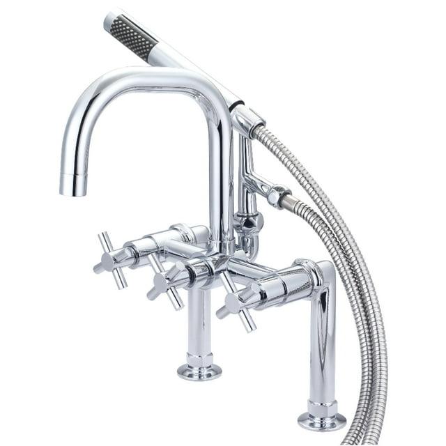 Kingston Brass Concord Deck Mount Clawfoot Tub Faucet