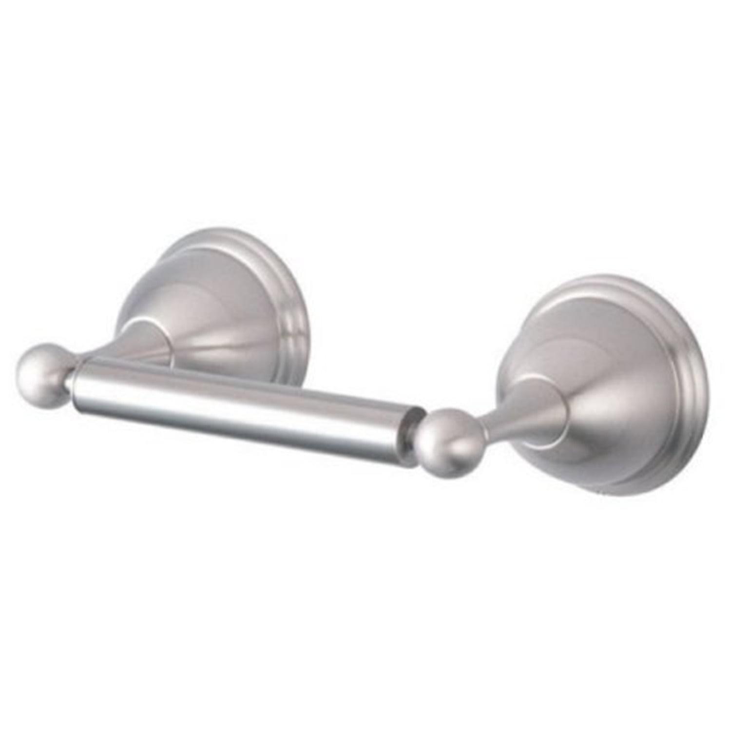 Satin Nickel Wall Mounted Spring Bar Toilet Paper Holder