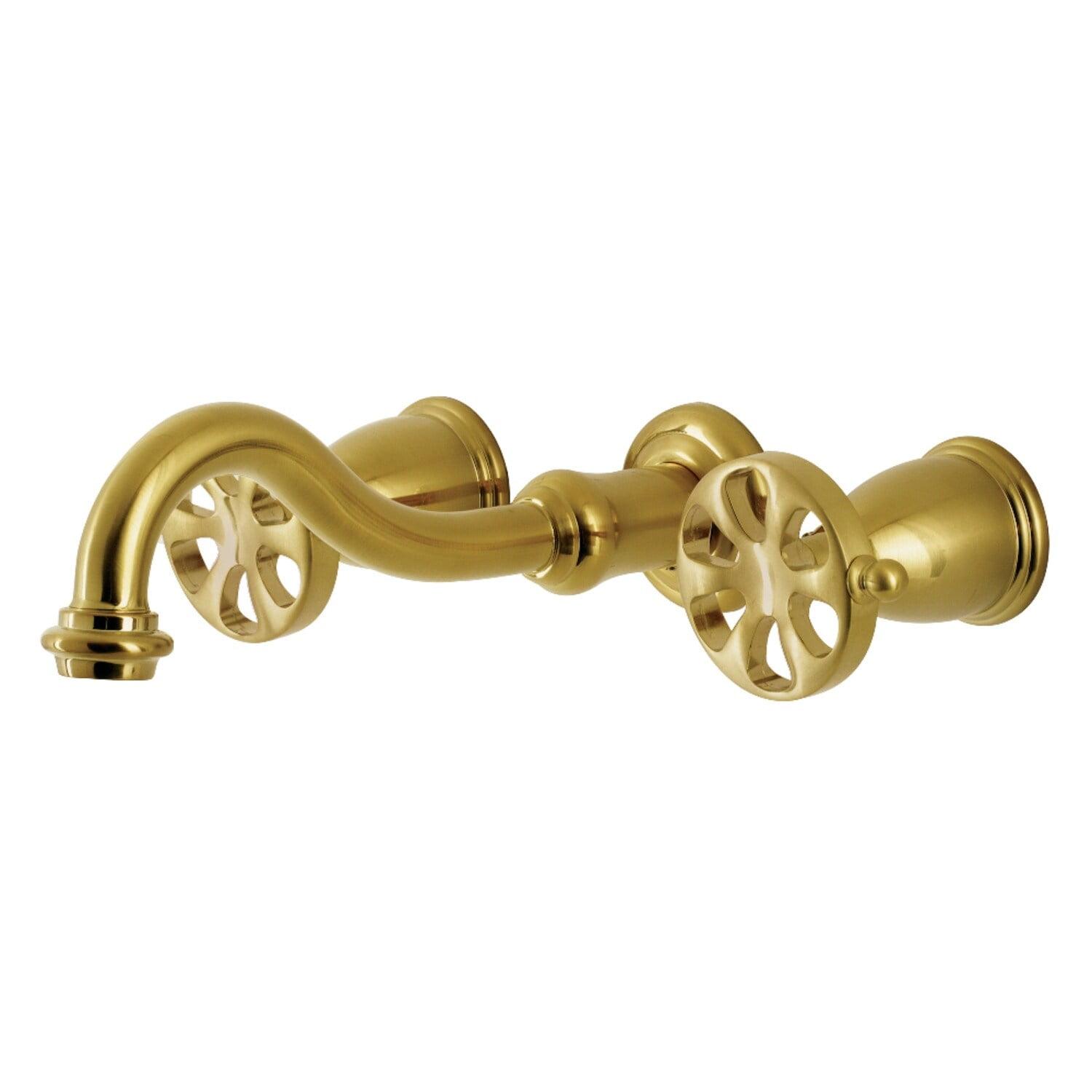 Kingston Brass Belknap Two-Handle 3-Hole Wall Mount Roman Tub Faucet