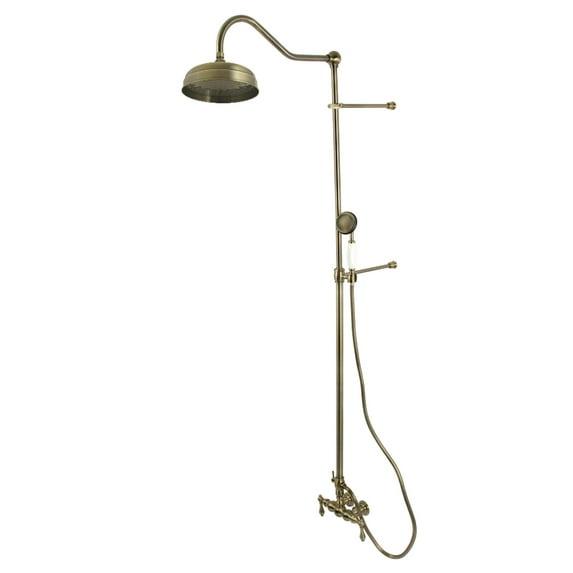 Kingston Brass Kingston Brass Vintage Tub Wall Mount Rain Drop Shower System with Hand Shower CCK6173