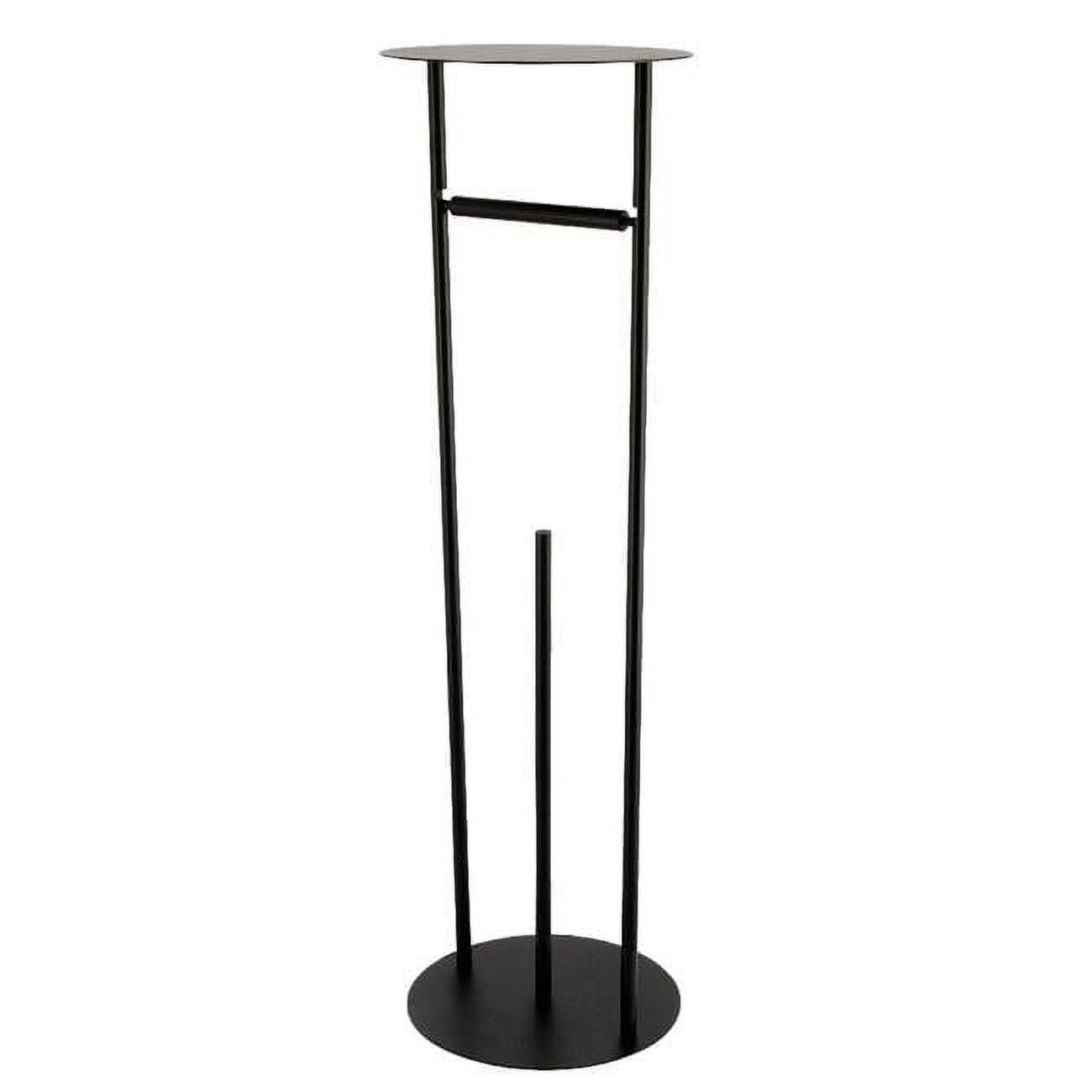 Kingston Brass Dessau Freestanding Toilet Paper Holder with Reserve Storage and Top Shelf